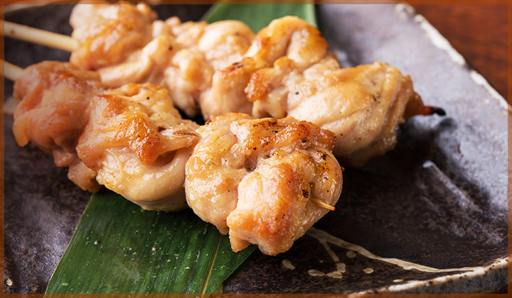 こだわりが詰まった焼き鳥が自慢