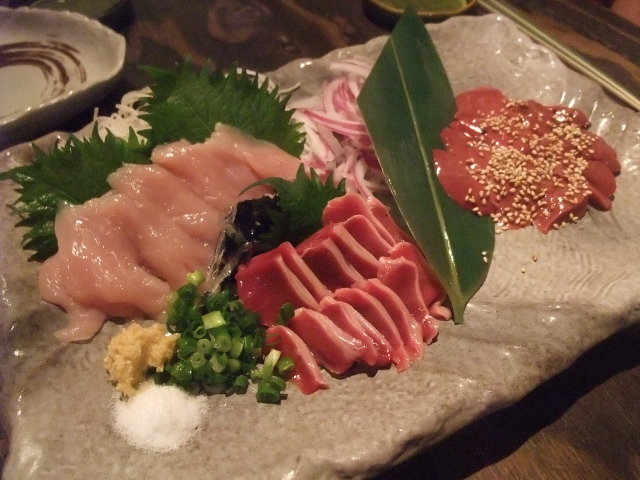 朝採れ地鶏のお造り