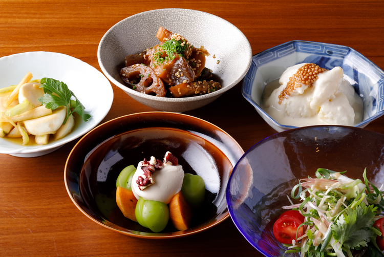 旬の食材を使った上質な日本料理