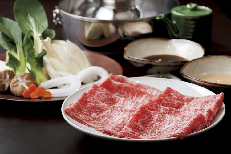 牛しゃぶは色々な付けダレで◎