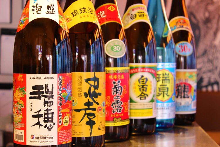 琉球泡盛が豊富にラインアップ◎