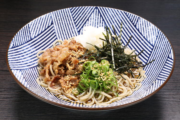 三元豚と九条ねぎの冷やしぶっかけ肉そば