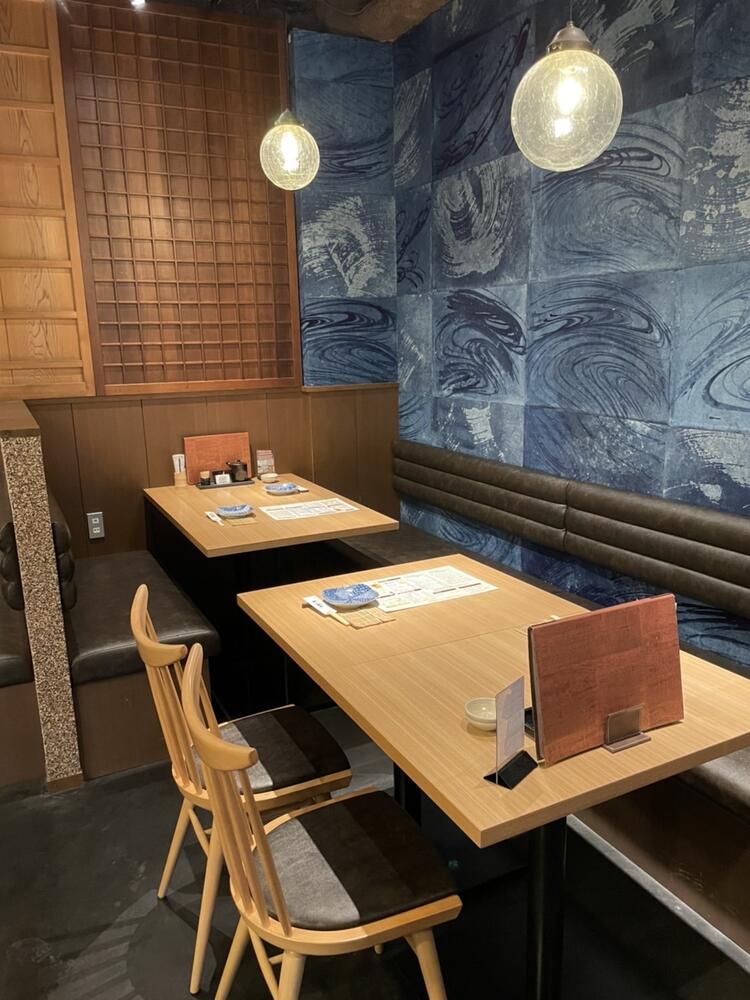 和を基調とした落ち着いた店内です!