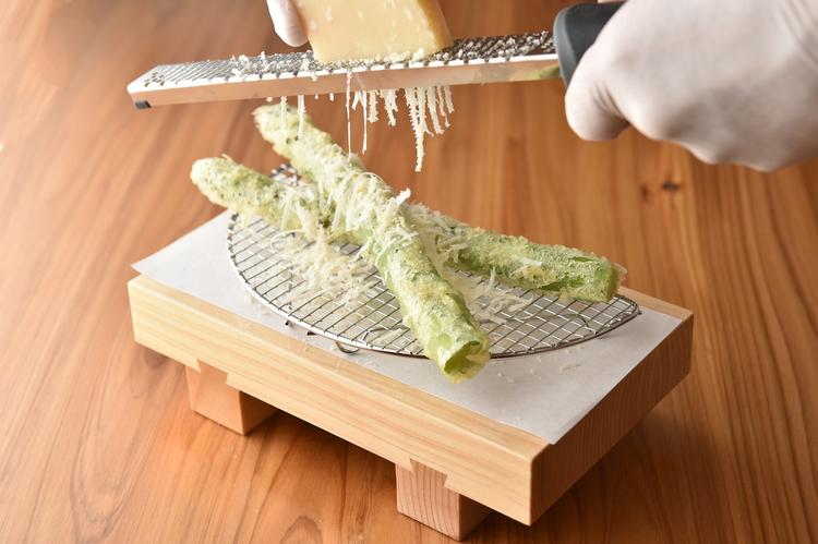 自慢の創作天ぷら色々あります!