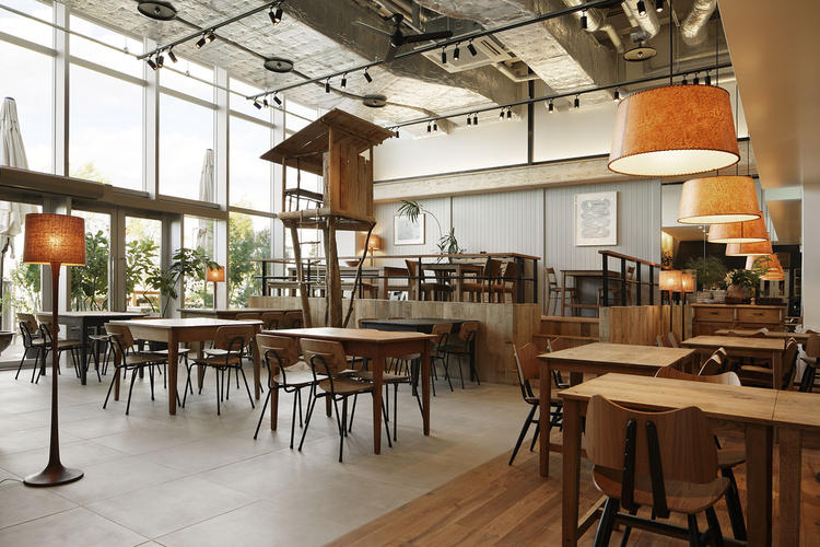 店内の風景