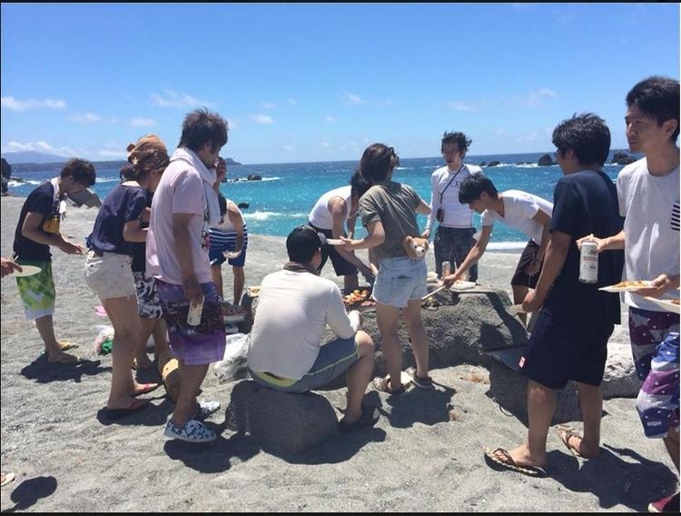 社員旅行 新島BBQ
