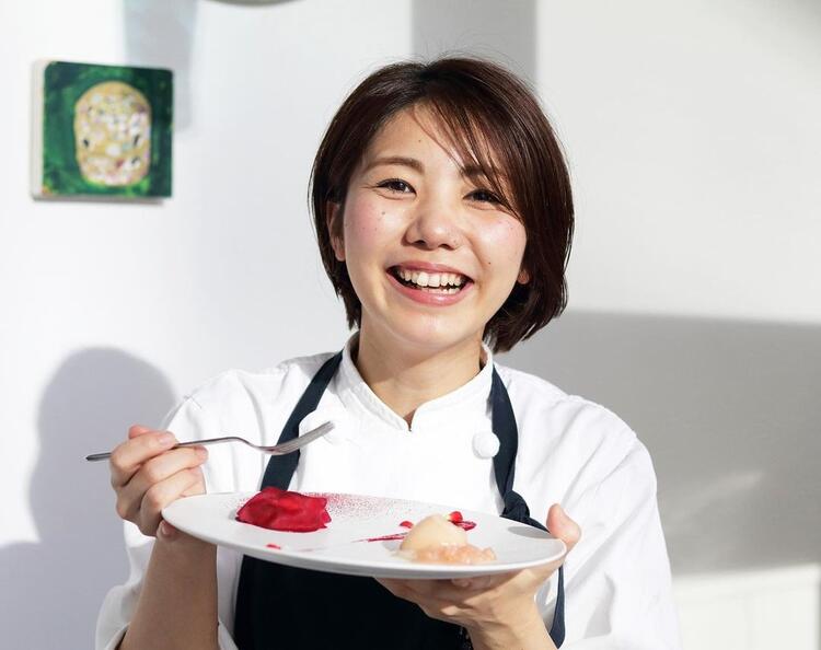 当社では珍しいアシェットデセールを提供