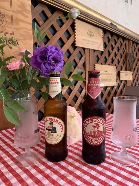 料理に合うイタリアビールも取り揃えます