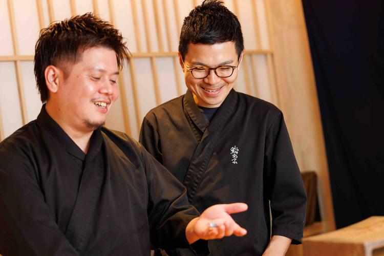 優しい大将が、しっかり技術指導