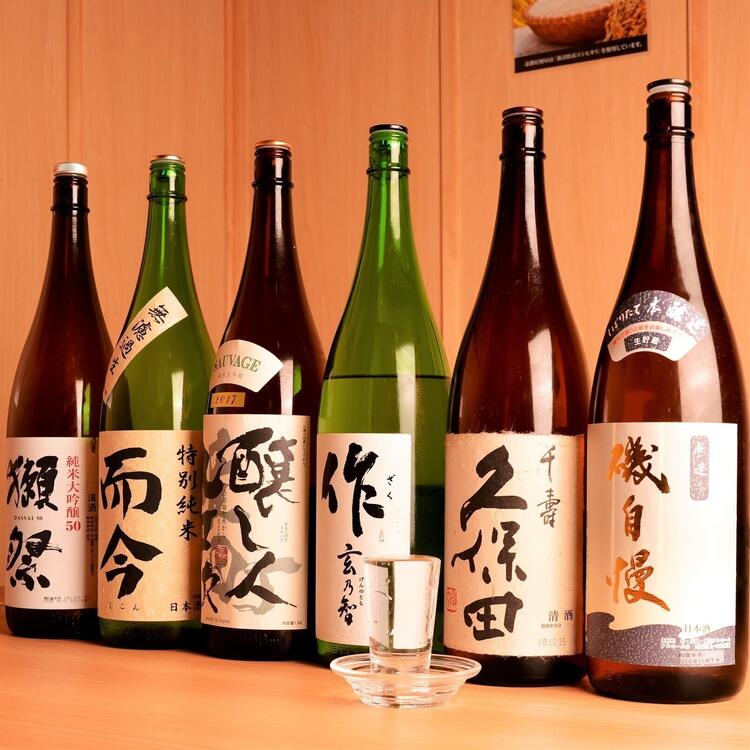 日本酒を種類豊富にご用意