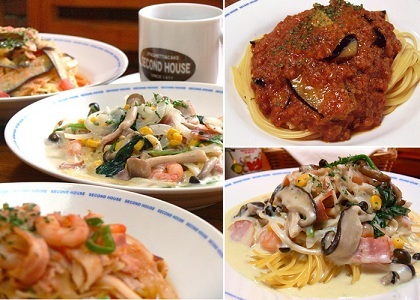 バリエーション豊富のパスタ