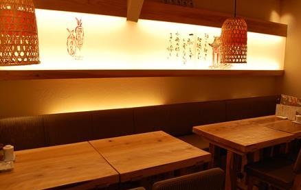 落ち着いた雰囲気の店内！