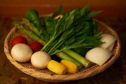 記憶に残る美味しさ“野菜の炭火焼”