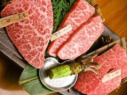 特選和牛赤身３点盛り！