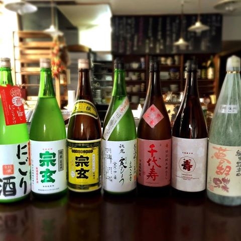 日本酒を多く取り揃えてます