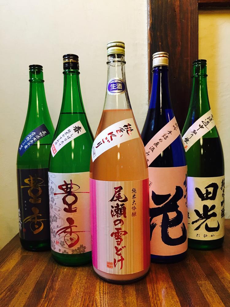 日本酒にもこだわっています