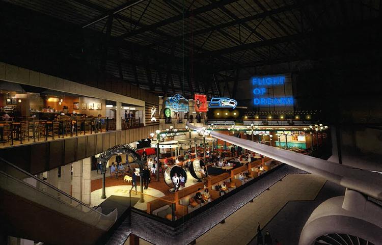 目の前に本物の飛行機が♪