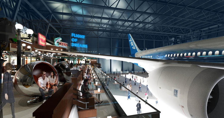 ボーイング787のすぐ横でのお仕事！！