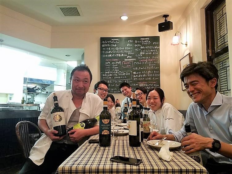 ワインテイスティング後の飲み会