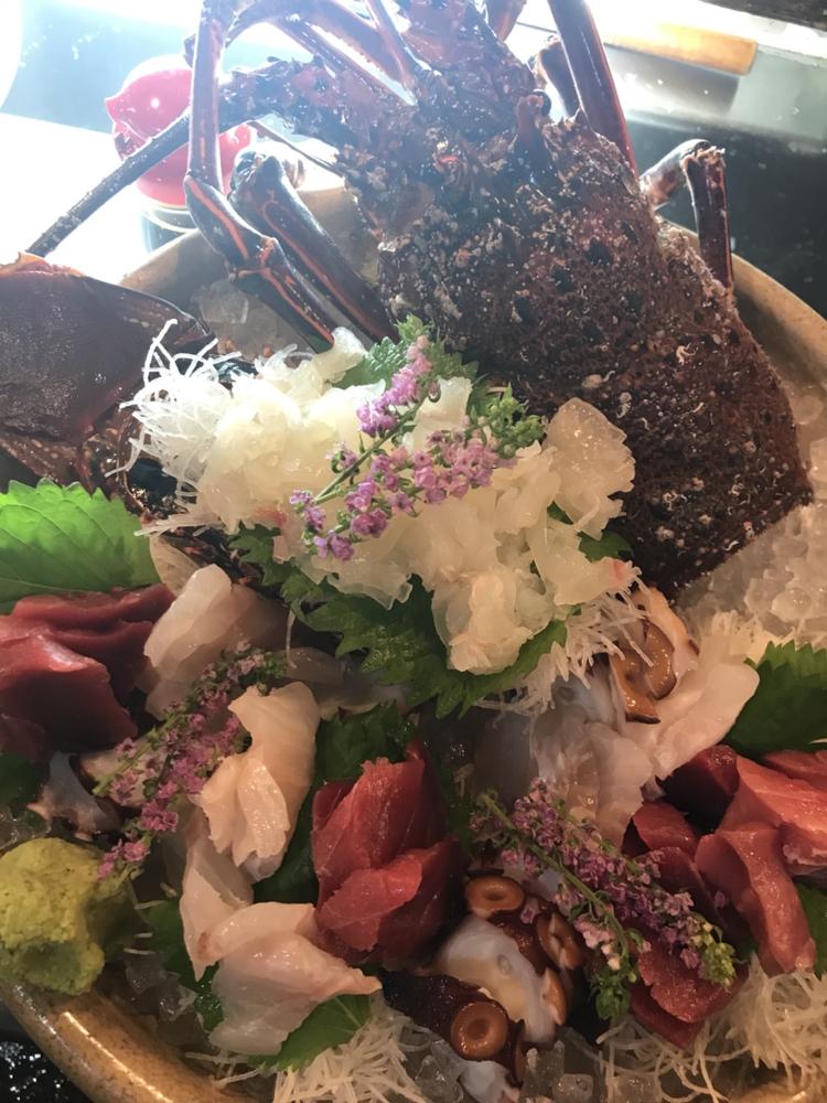 料理は魚介類中心