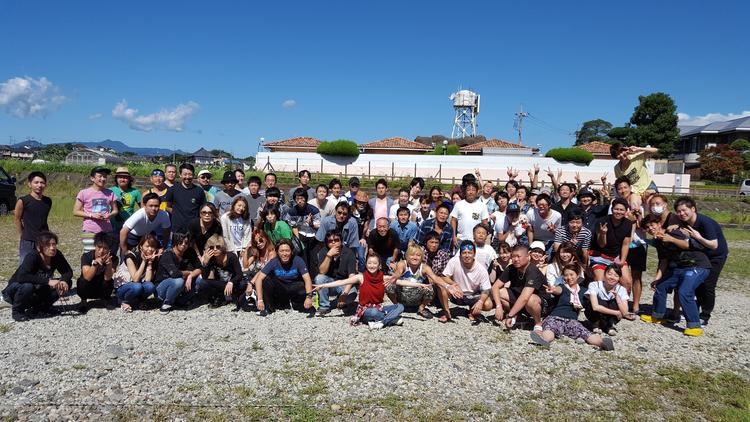 イベントでお客様達とバーベキュー