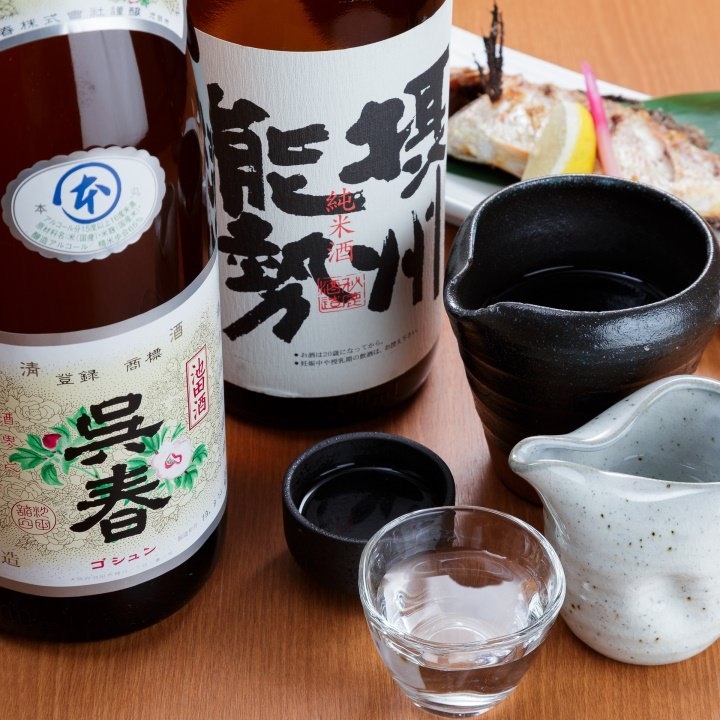 こだわりのお料理に合う日本酒や焼酎も