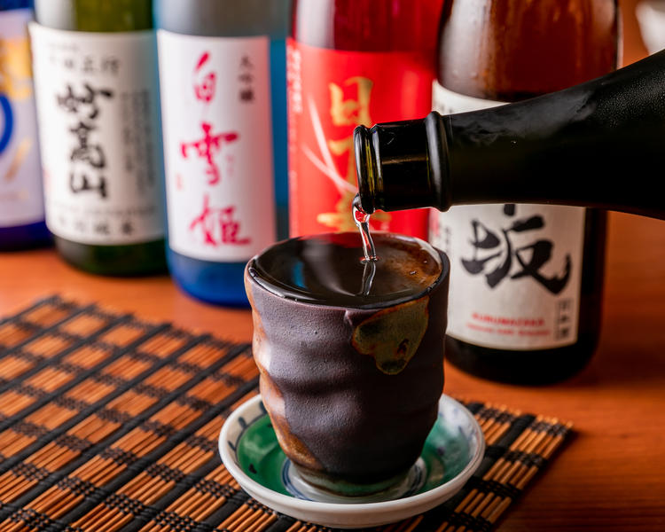 日本酒とのマッチングを楽しむお客様が多数