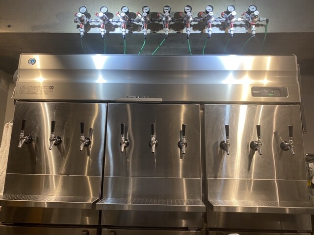 9タップを完備！ビールに詳しくなれます