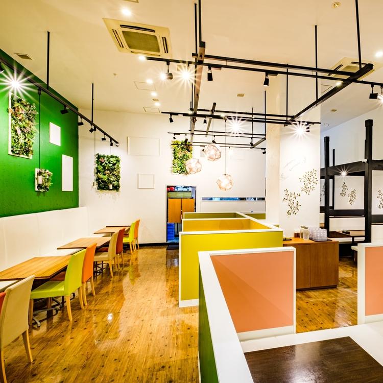 解放感のある店内はお子様連れも多いです