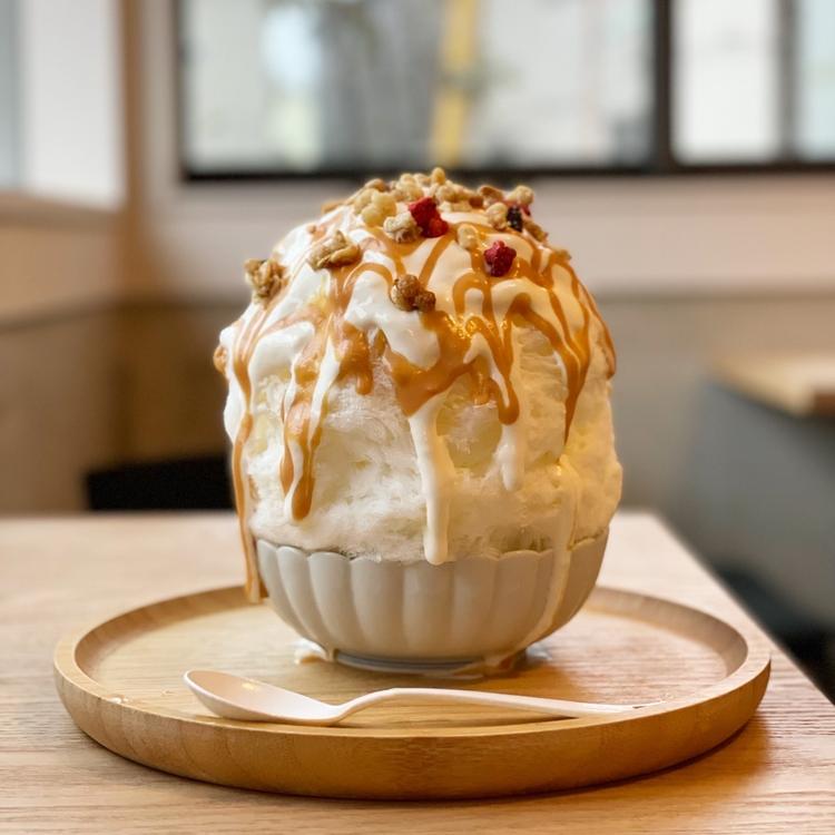 冬でもかき氷を提供しています◎