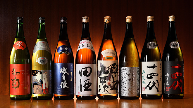 全国各地から厳選した日本酒◎