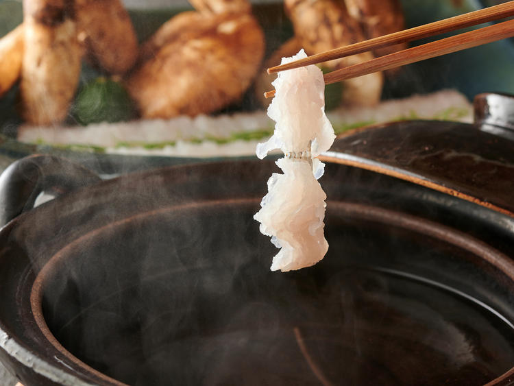 季節限定の鱧しゃぶ