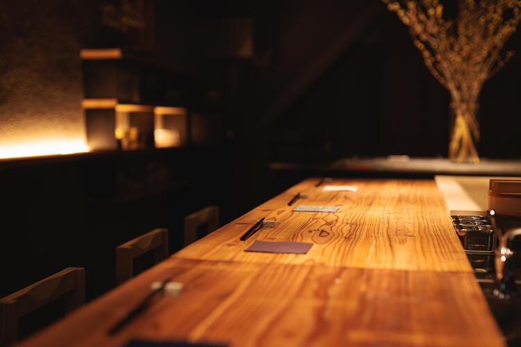 お客様との距離が近いカウンター席