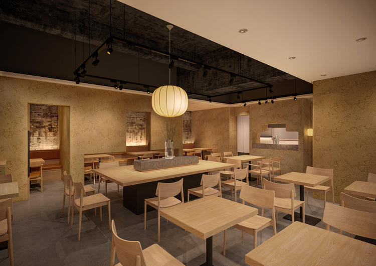 レトロモダンな雰囲気の店内