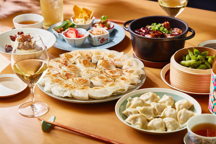 ディナータイムは餃子とおつまみ♪