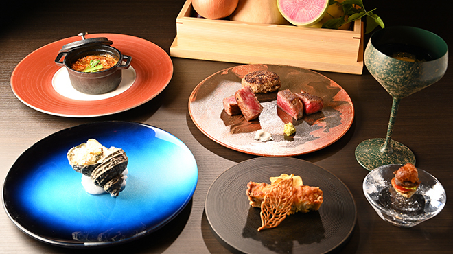 淡路島食材をふんだんに使った厳選コース