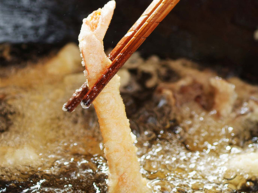 素材の持ち味を引き出した天麩羅