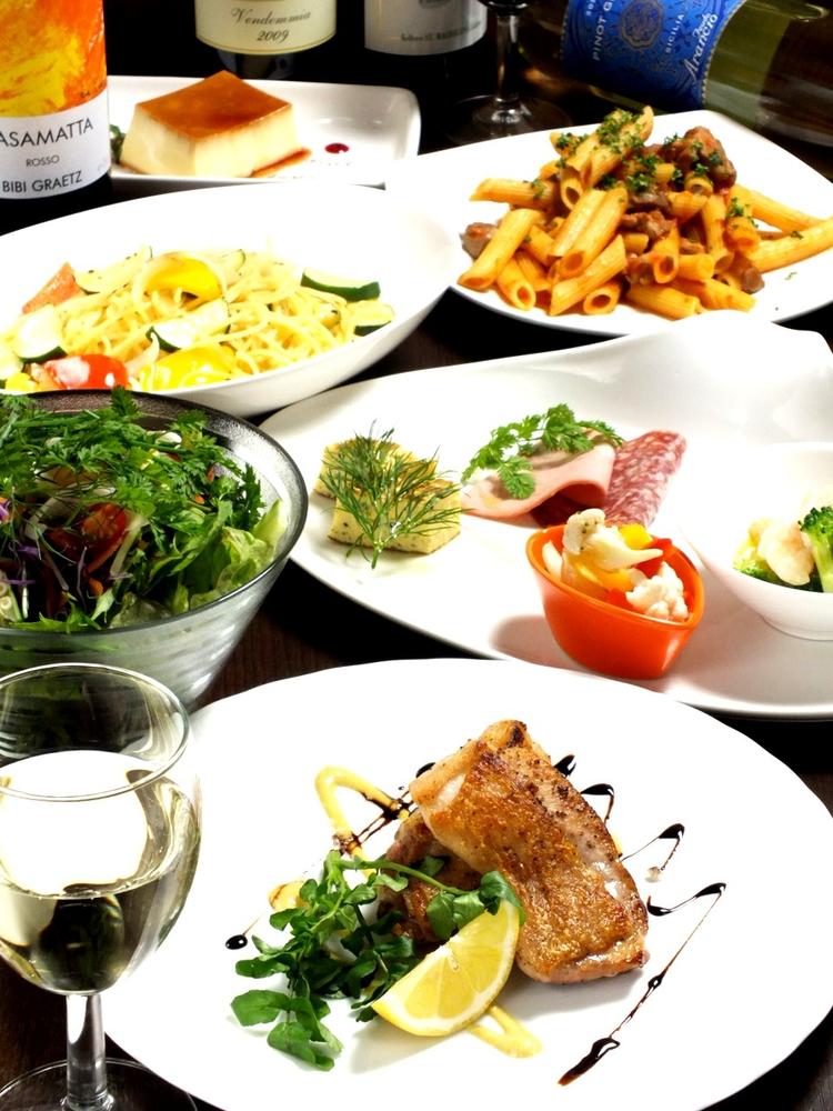 団体様にコース料理も充実！