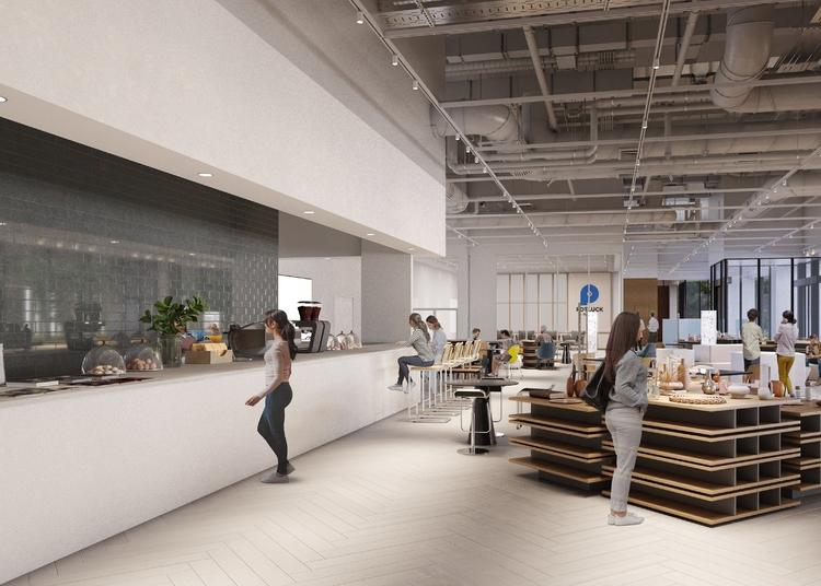 テラスも備える開放的な空間でのお仕事です