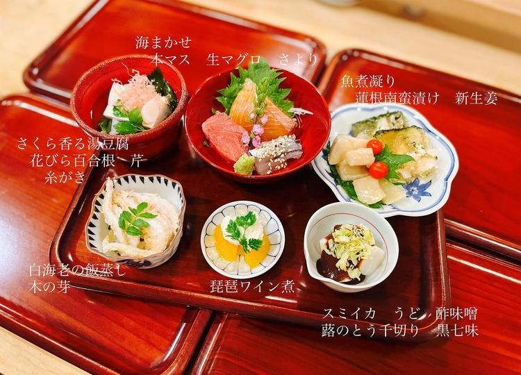 クオリティの高さで大好評の突出し6品