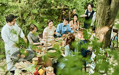 ガーデンでの魅力的なパーティも人気◎