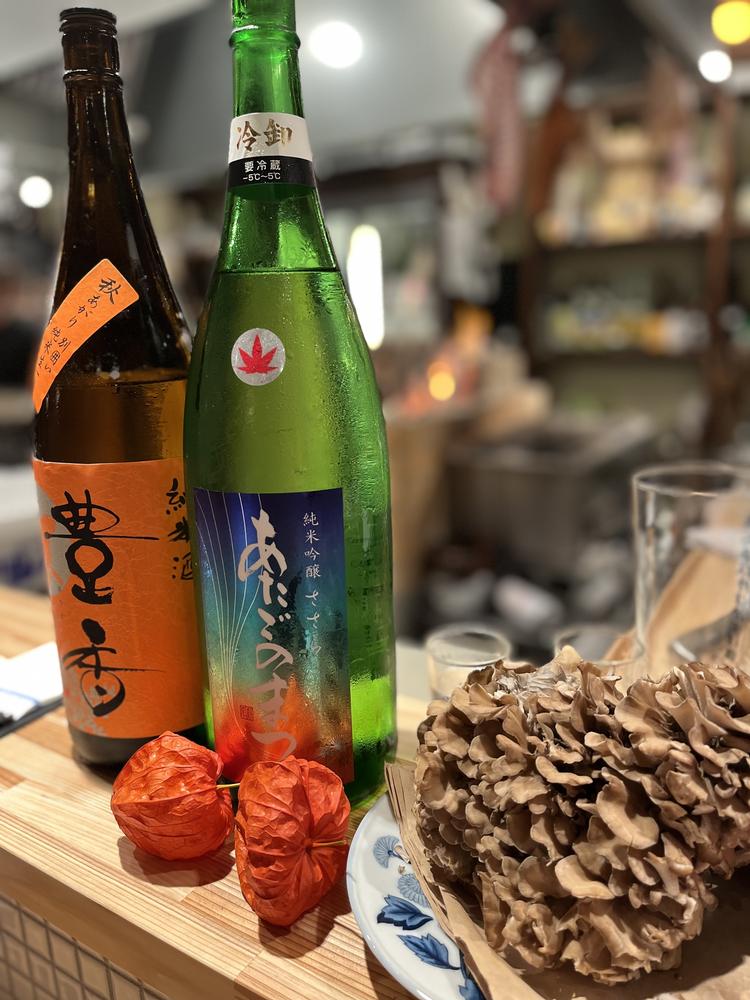 旬の食材や日本酒が勉強できる。試飲あり