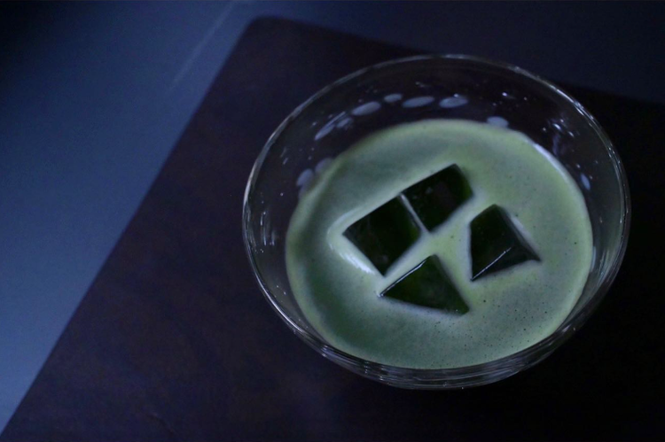 真夏には冷たい抹茶を…。