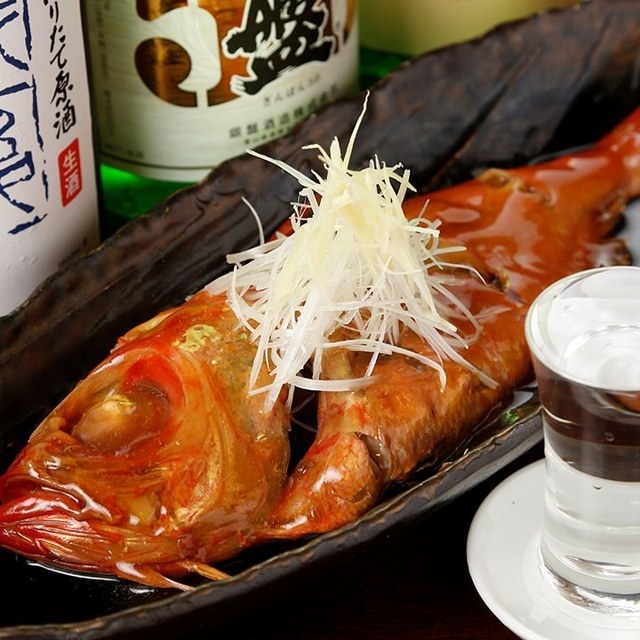 下田産、地金目鯛の煮付け