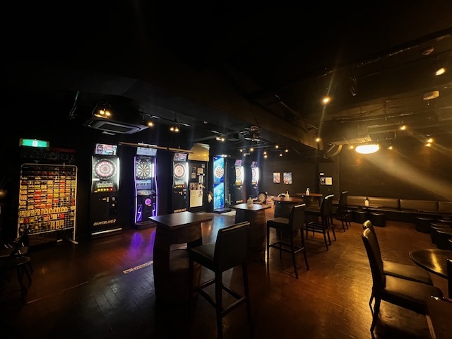 全部で６台のダーツ