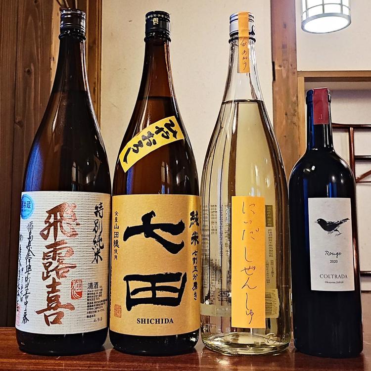 日本酒、日本ワイン、国産ウイスキー多数