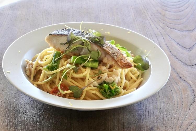 季節の食材を使ったパスタ