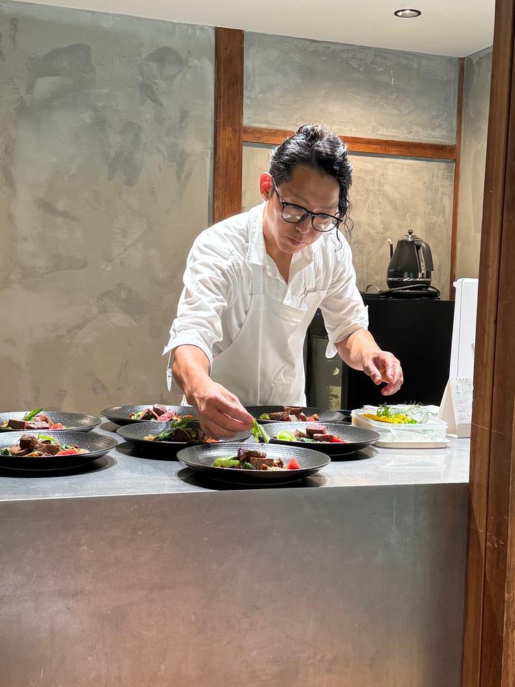 出張料理の様子