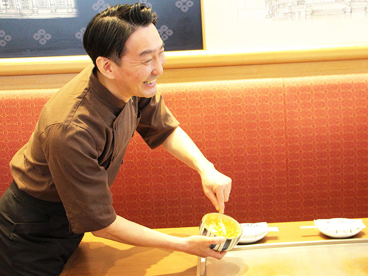 お席で焼き上げをサポート★