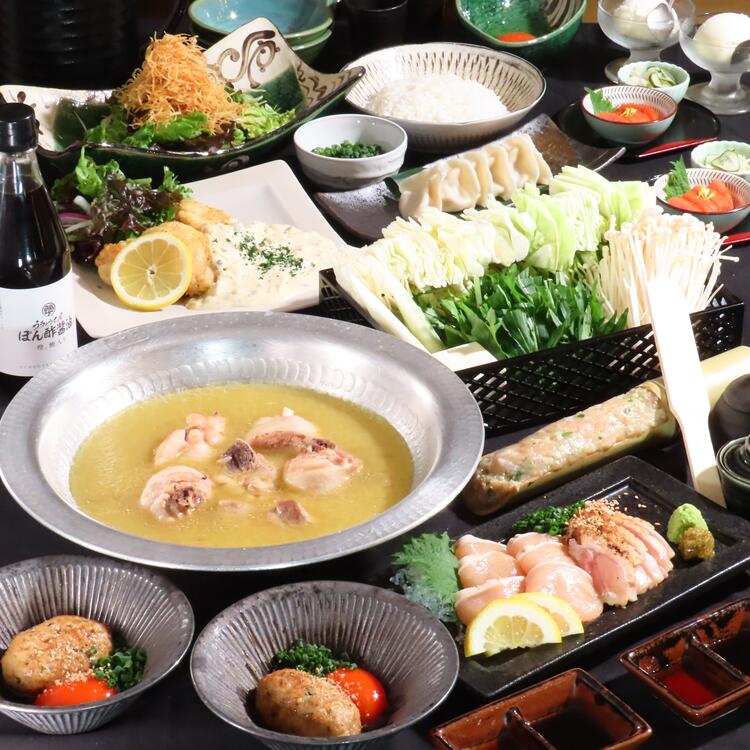 大人気の水炊きコース